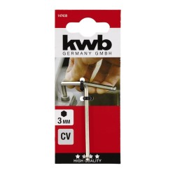 Inbussleutel chroom 3mm Zeskant