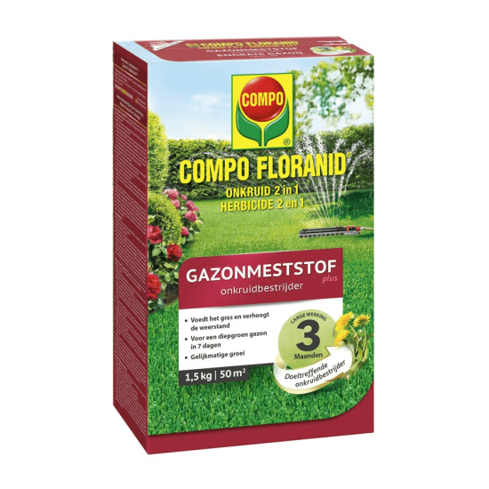 Compo Floranid gazonmest + onkruidbestrijder 1,5 kg