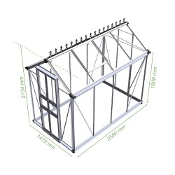 Tuinkas Birdlip 48 zwart 256x148