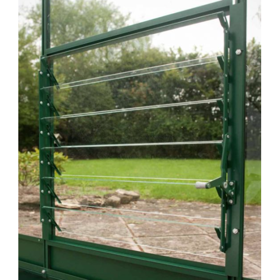 Louvreraam 6L 610x610 Veiligheidsglas groen