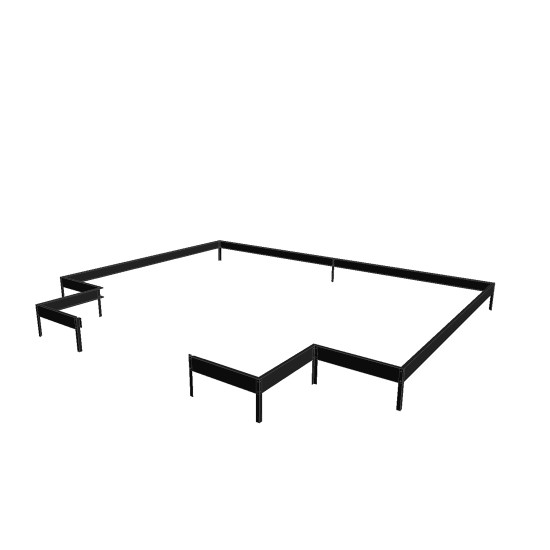 Tuinkas fundering Orangery 215 Antraciet