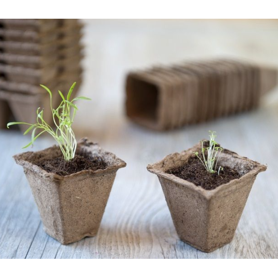 Biologisch afbreekbare kweekpotjes 5x5x5cm