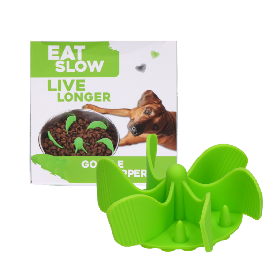 Eat Slow Live Longer anti-schrok inzetstuk groen