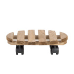 Planttrolley rond hout