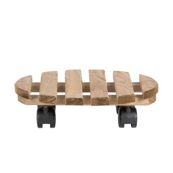 Planttrolley rond hout