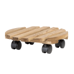 Planttrolley rond hout