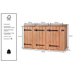 Kliko container ombouw drie Eva Kliko container ombouw drie Eva