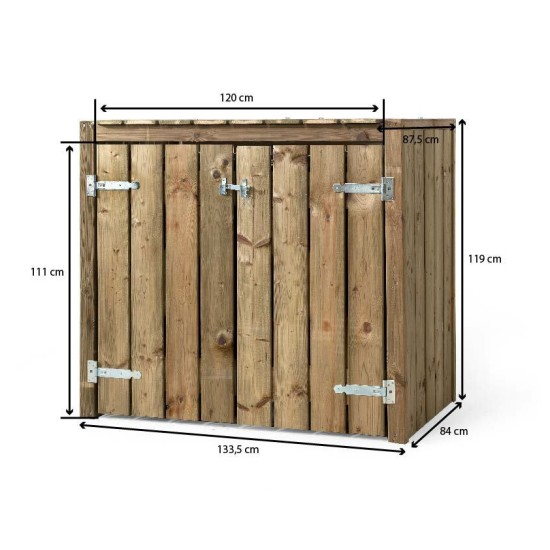 Kliko container ombouw dubbel Walter