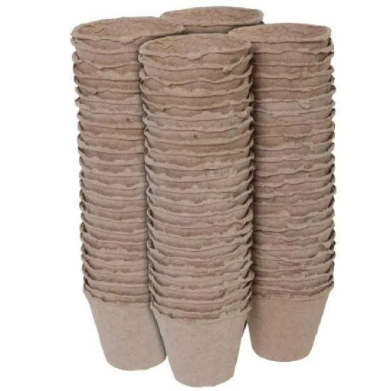 Turfpotjes rond 8 cm 96 stuks Turfpotjes rond 8 cm 96 stuks
