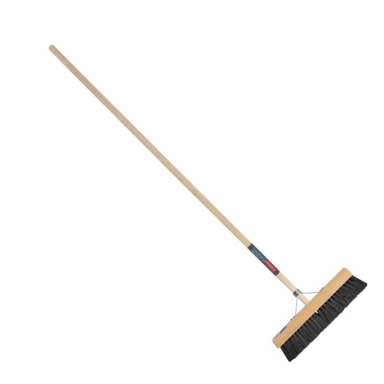 Zaalveger zwart 40cm incl. steel