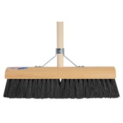 Zaalveger zwart 40cm incl. steel