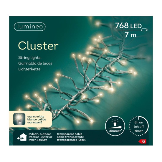 clusterverlichting led warmwit