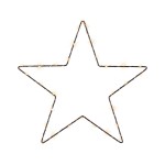 Kerstster Micro LED metalen frame 58cm