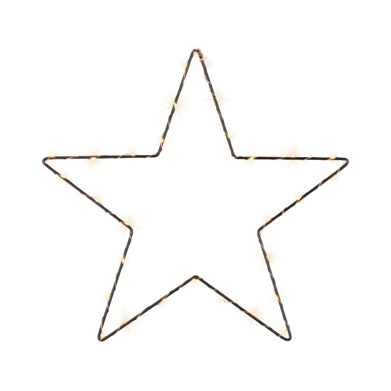 Kerstster Micro LED metalen frame 58cm