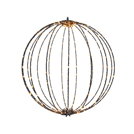 Kerstbol Micro LED metalen bol steady 38cm