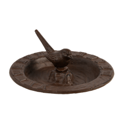 Zonnewijzer met vogelbad