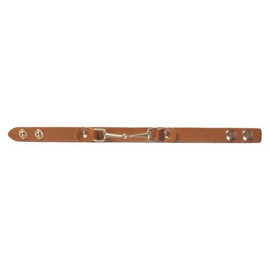 Lederen armband met bit