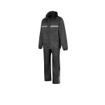 Regenpak met reflectie streep zwart