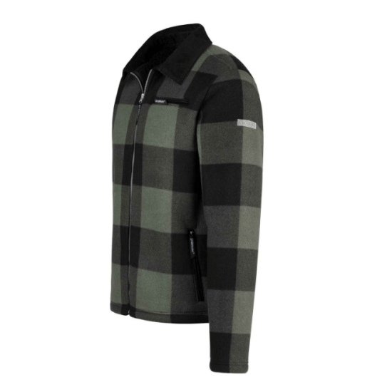 Houthakkers Fleecevest London Teddy Groen Houthakkers Fleecevest London Teddy Groen