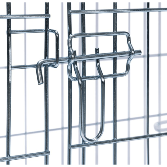 Hondenbench verzinkt 2-deurs 62cm