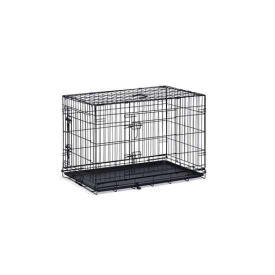 Hondenbench zwart 2-deurs 91cm