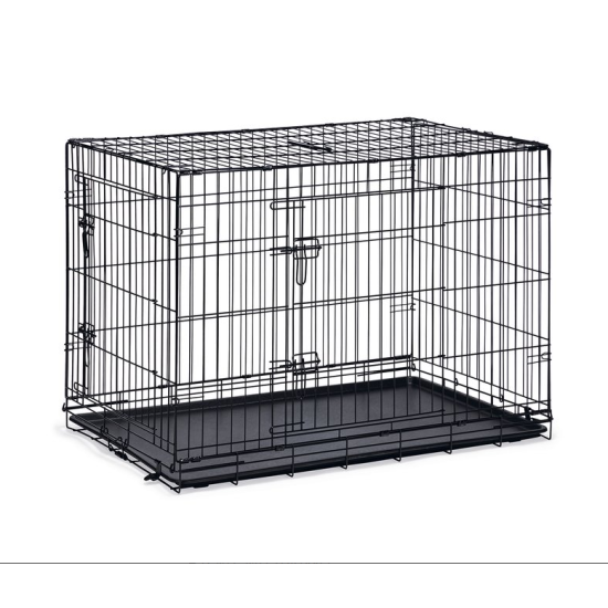 Hondenbench zwart 2-deurs 107cm