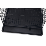 Hondenbench zwart 2-deurs 107cm