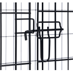 Hondenbench zwart 2-deurs 107cm