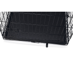 Hondenbench zwart 2-deurs 123cm