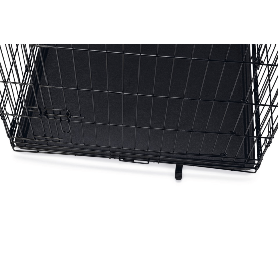 Hondenbench zwart 2-deurs 123cm