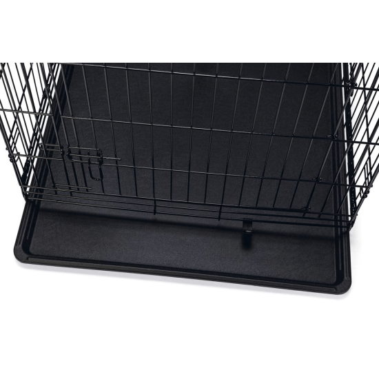 Hondenbench zwart 2-deurs 123cm