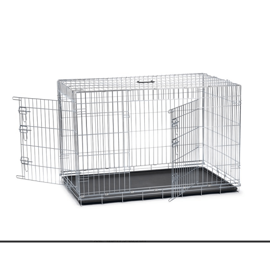 Hondenbench verzinkt 2-deurs 107cm