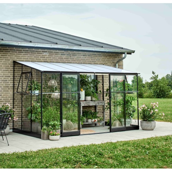 Muurkas Qube Lean-to 612 zwart