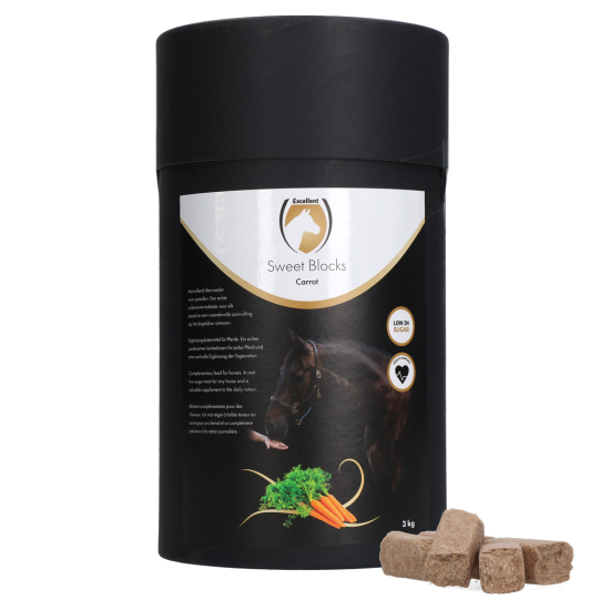 Excellent Horse Sweet Carrot Blocks 3kg