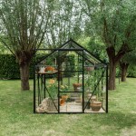 Tuinkas Kate 1 zwart/wit/groengrijs 192x192