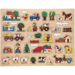 Houten puzzel boerderij extra groot