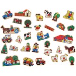 Houten puzzel boerderij extra groot