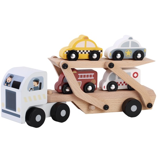 Autotransporter met auto's