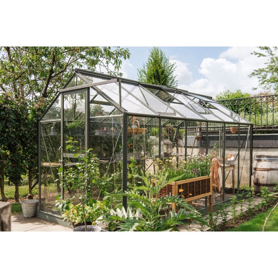 Tuinkas Mary 4 zwart/wit/groengrijs 212x425