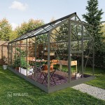 Tuinkas Mary 4 zwart/wit/groengrijs 212x425