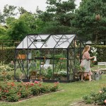 Tuinkas Mary 2 zwart/wit/groengrijs 212x291