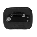 Wedstrijdnummer leer zwart