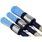 Kwastenset 3delig rond synthetisch