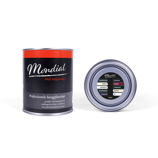 Mondial Hoogglans Alkyd zwart 750ml