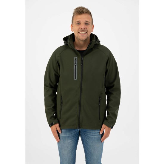 Kjelvik Softshell jas Kevan groen