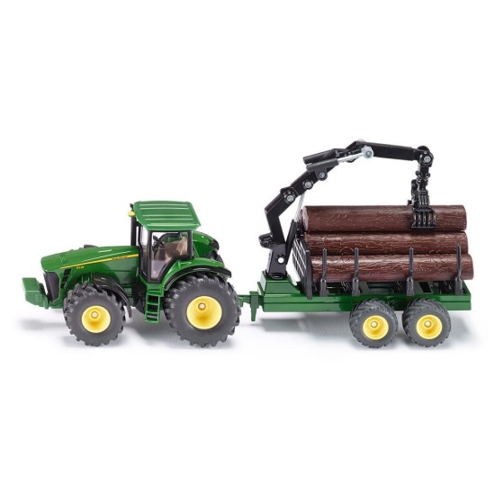 Siku John Deere 8430 met houttransport 1:50