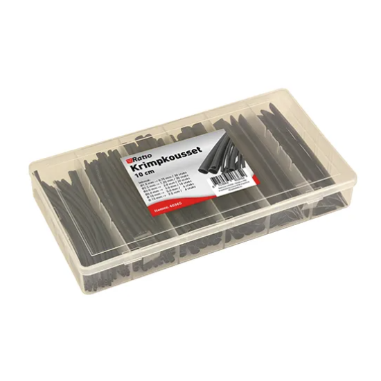 Krimpkousset 100 stuks zwart