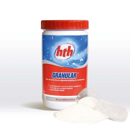 Chloor snelwerkend granulaat HTH 1kg
