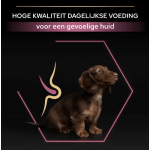 voeding puppy gevoelige huid