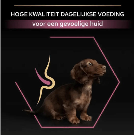 voeding puppy gevoelige huid